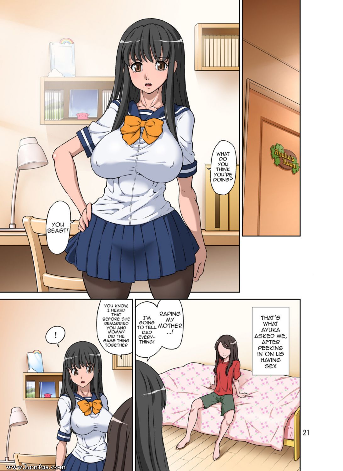 Page 22 | Dozamura/Story-of-shemale-daughter-and-mother | Henfus - Hentai  and Manga Sex and Porn Comics