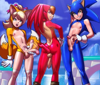 comic Tekuho - Sonic Tails Knuckles